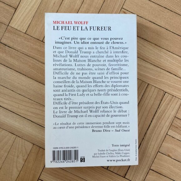 Livre Roman Le Feu Et La Fureur - Michael Wolff - Picture 2 of 2